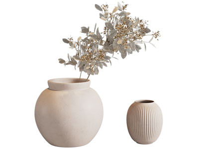 现代陶瓷花瓶花卉