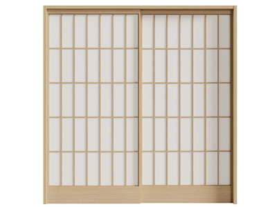 日式实木推拉门