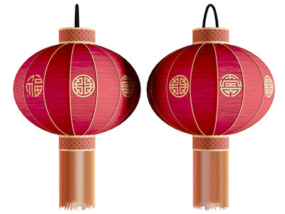 新中式灯笼挂件