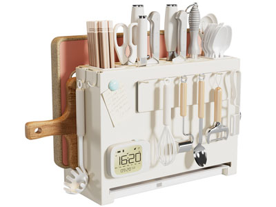 现代刀叉 砧板 厨具收纳架