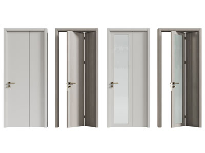 现代单扇平开门 折叠推拉门