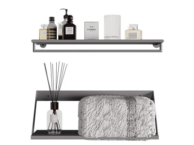 现代洗漱用品收纳架