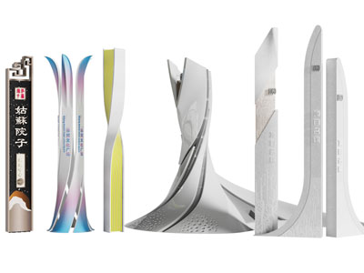 现代景观柱子 路标 指示牌