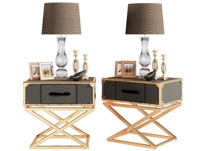 现代轻奢床头柜