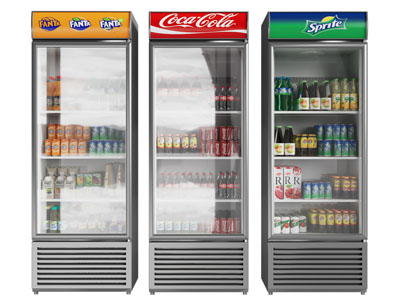 现代饮料冰柜 保鲜柜 冰箱3d模型 现代饮料冰柜 保鲜柜 冰箱