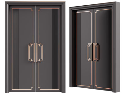 新中式双开门 大门