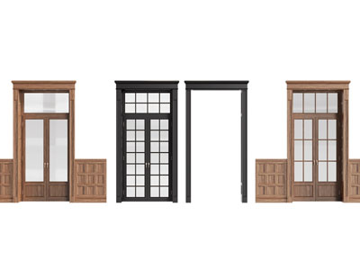 欧式实木双开门 平开门 门套 垭口