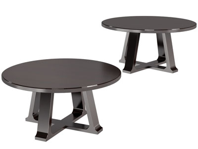 现代圆形茶几3d模型 现代圆形茶几