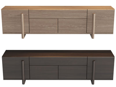 现代实木电视柜