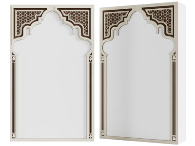 中东背景墙3d模型 中东背景墙