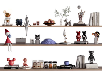 现代装饰品 书本摆件组合