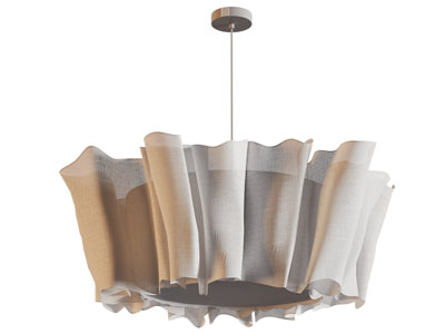现代褶皱灯罩吊灯