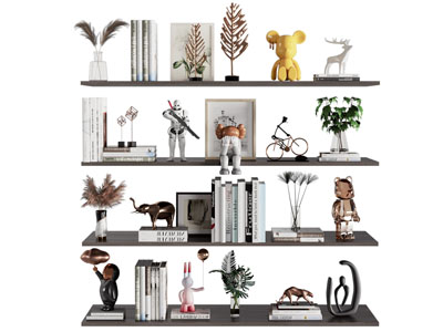 现代书本 饰品摆件组合