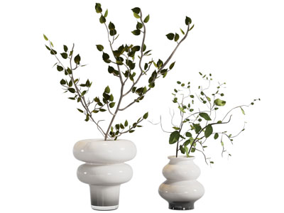 现代陶瓷花瓶花卉