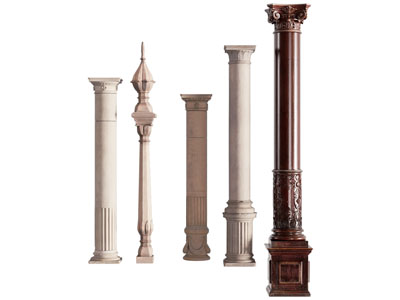 欧式圆形雕花罗马柱子