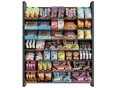 现代零食收纳装饰架