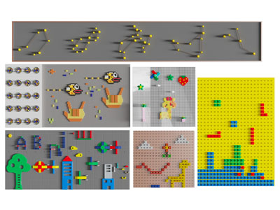 现代乐高积木装饰墙 背景墙3d模型 现代乐高积木装饰墙 背景墙