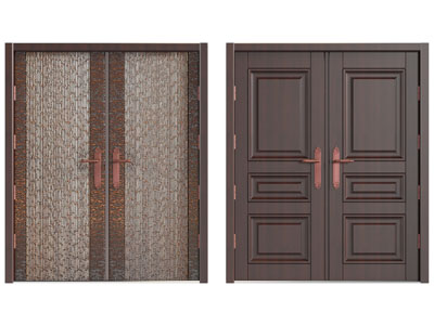 现代双开门 大门