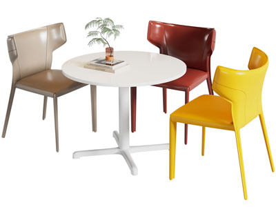 现代休闲餐桌椅组合