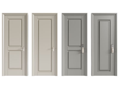 现代实木入户平开门