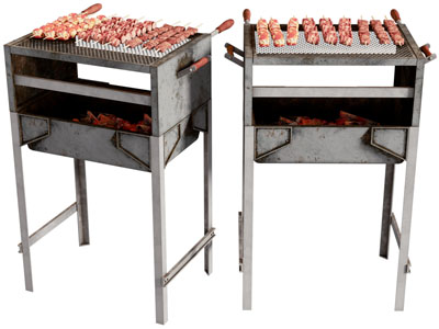 工业风loft金属烧烤炉 羊肉串