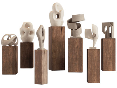 侘寂风工艺品雕塑摆件组合