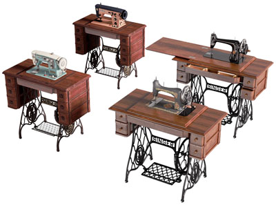 现代复古踏板缝纫机