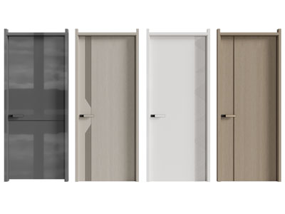 现代单扇平开门 木门