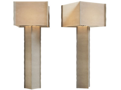 侘寂风纸质感的落地灯