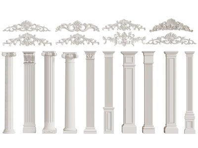 欧式方形罗马柱子 雕花装饰构件