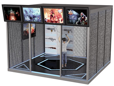 工业风loftVR体验馆 体验室 虚拟游戏电玩室3d模型 工业风loftVR体验馆 体验室 虚拟游戏电玩室