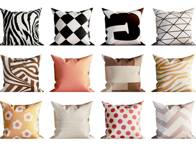 现代方形靠垫抱枕