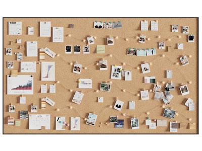 现代便签纸背景墙3d模型 现代便签纸背景墙