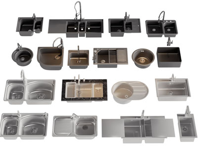 现代金属洗菜盆