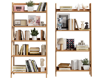 北欧实木装饰柜 书架