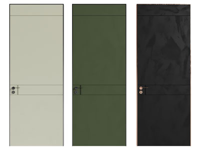 现代单扇平开门 木门