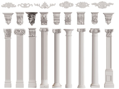欧式雕花装饰构件 柱托 罗马柱子