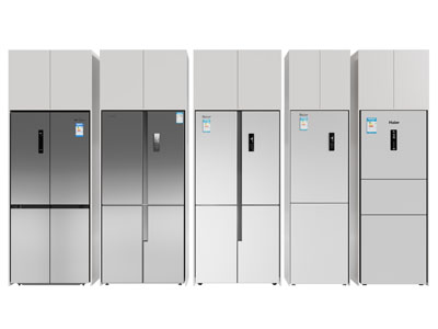 现代双开门电冰箱3d模型 现代双开门电冰箱