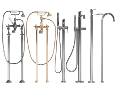 现代落地水龙头 淋浴花洒