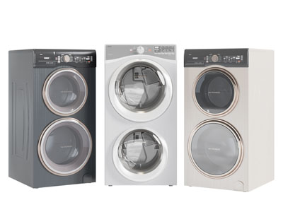 现代子母洗衣机3d模型 现代子母洗衣机