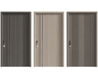 现代木门 入户平开门