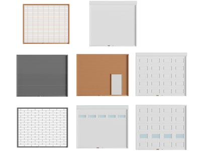 现代大门 防盗门 卷闸门 推拉门