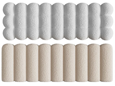 侘寂风双人床床头