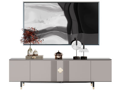 新中式电视柜 电视机