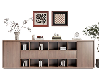 北欧中古风玄关柜 边柜 书柜