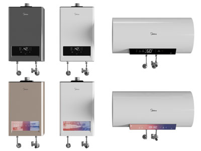 现代燃气热水器 电热水器3d模型 现代燃气热水器 电热水器