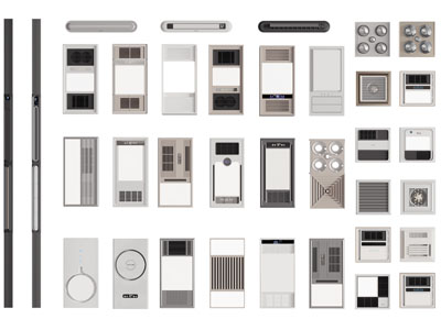 现代暖风扇 浴霸 排风扇3d模型 现代暖风扇 浴霸 排风扇