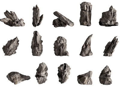 现代岩石 石头 景观石