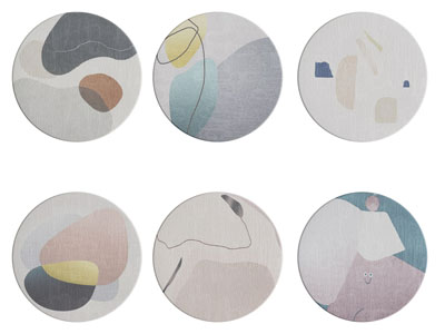 现代圆形地毯3d模型 现代圆形地毯