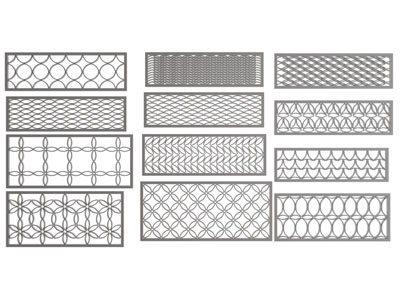 新中式镂花窗 窗格 花格 隔断